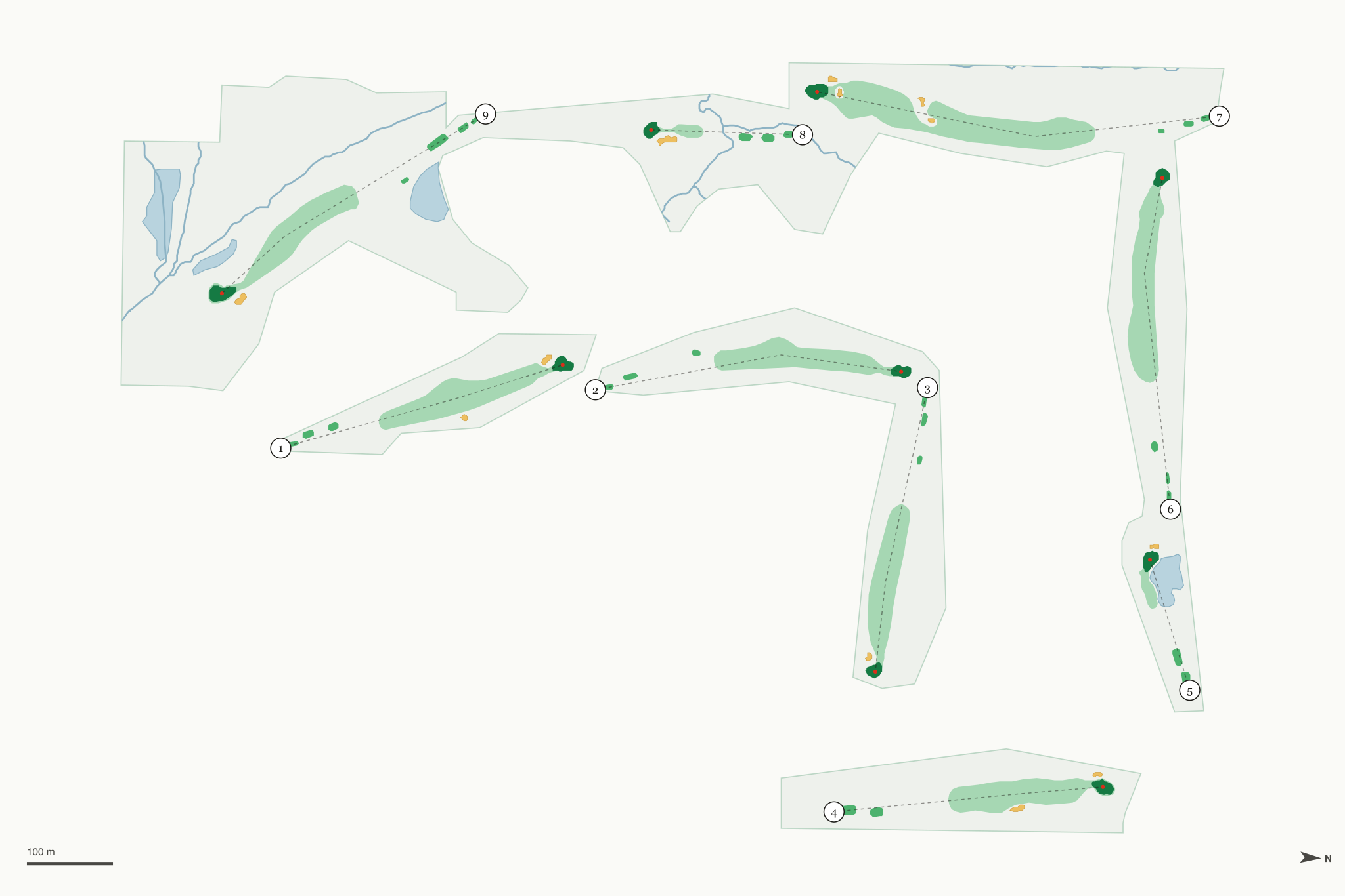 Map of Copper Creek Golf Course