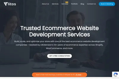 Screenshot of the LitOS.io homepage