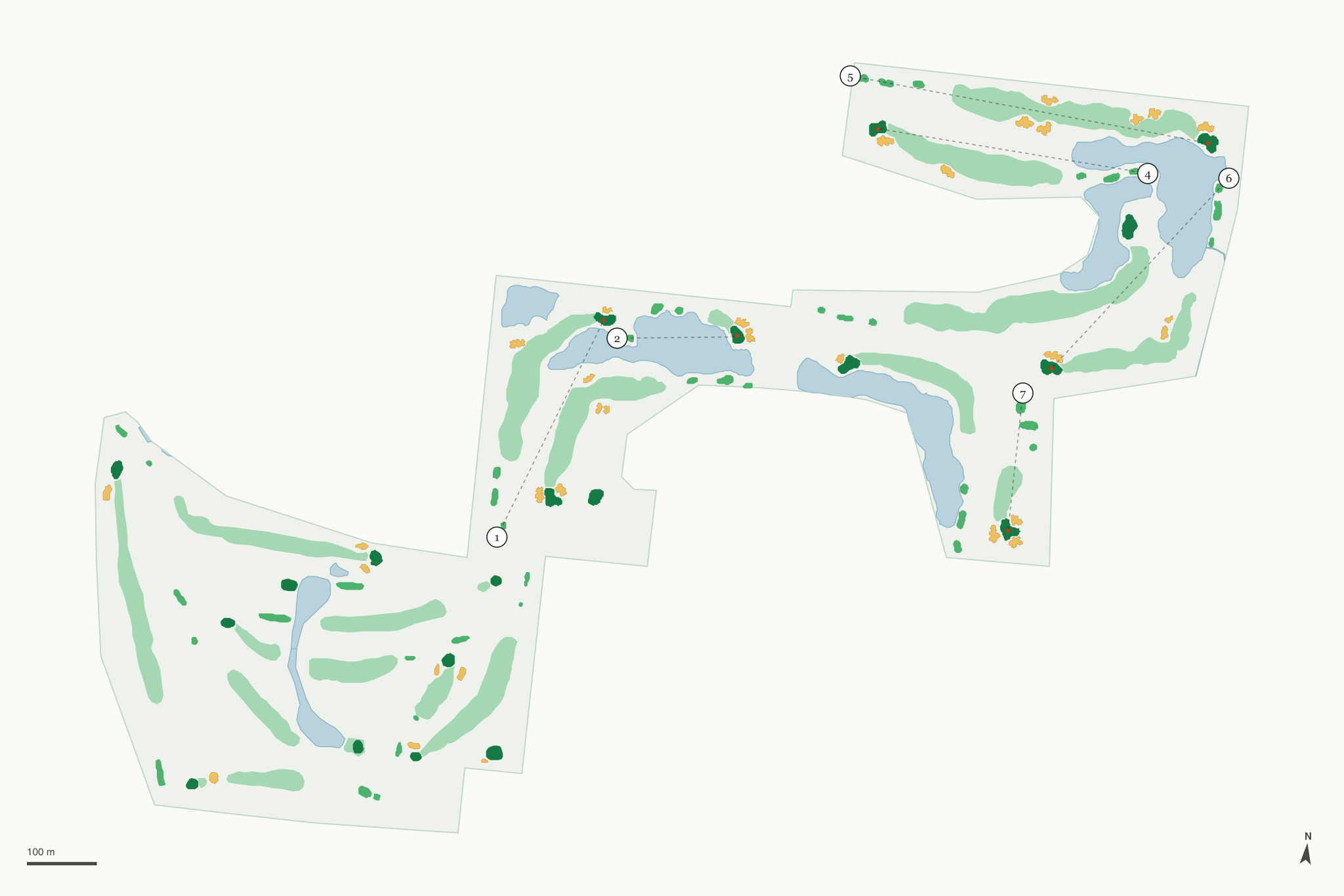 Map of Valley Golf Course
