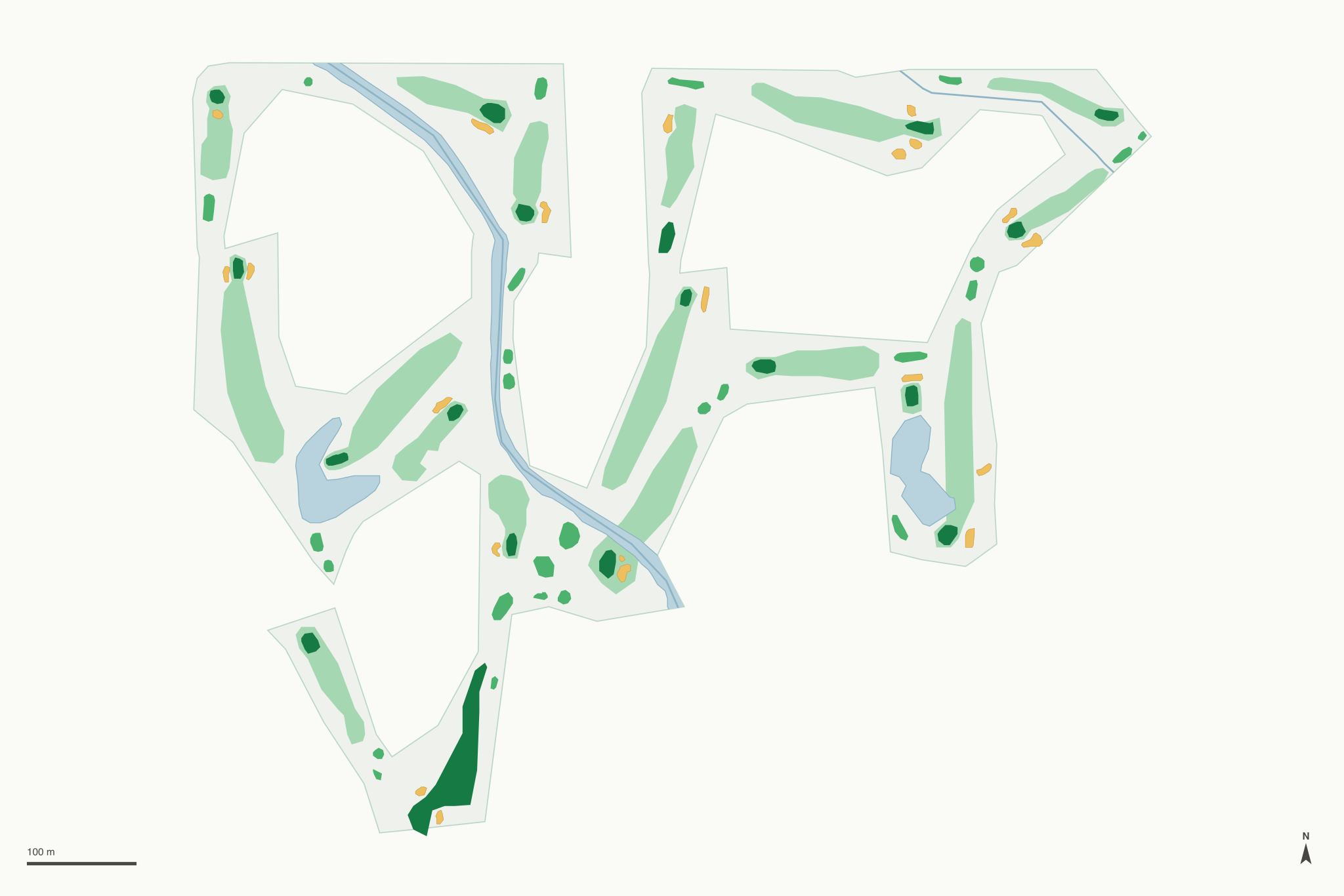 Map of Dorado Golf Course