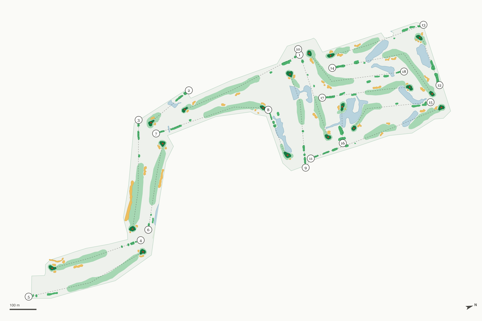 Map of Santa Rosa Golf & Beach Club