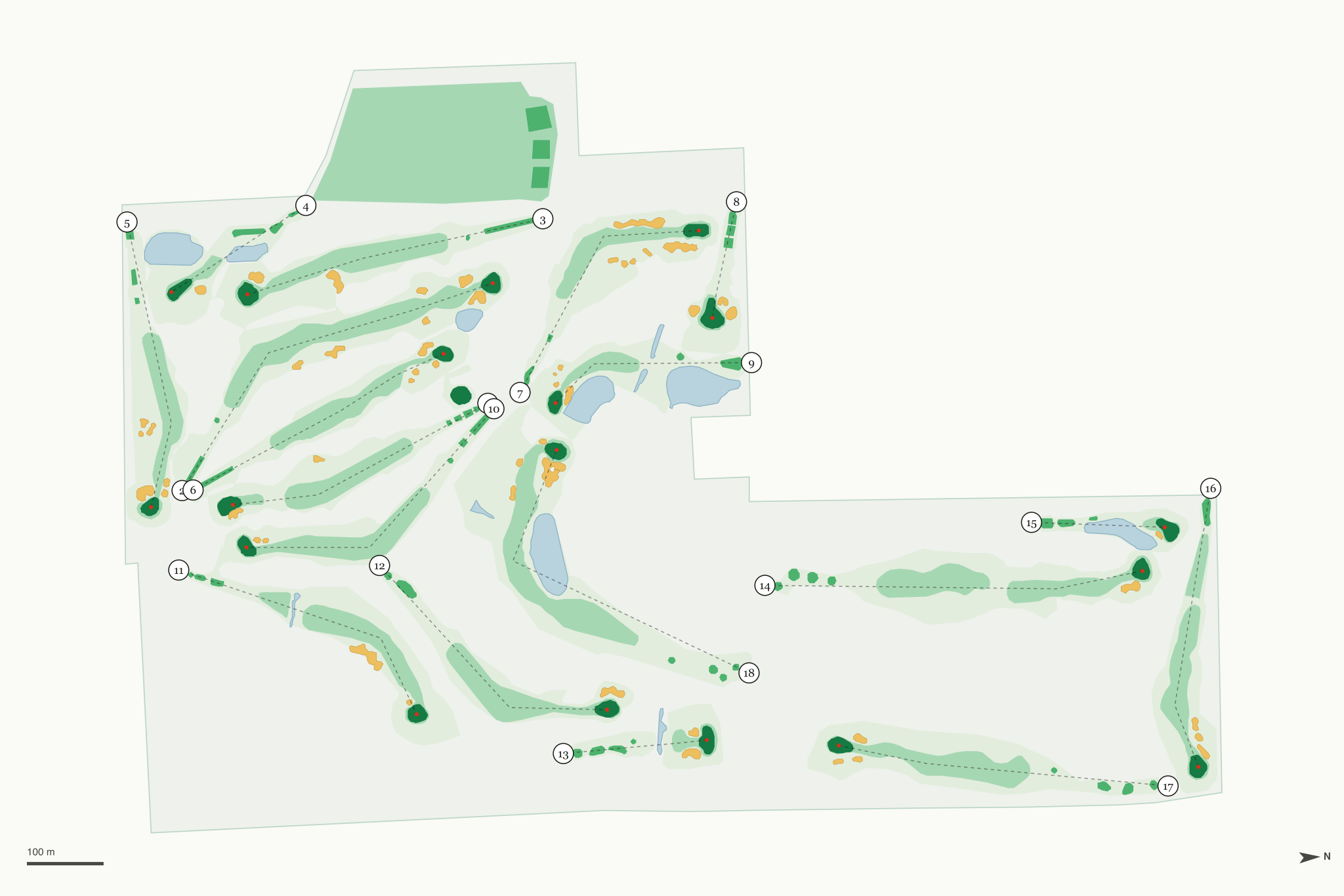 Map of Turtleback Golf Course