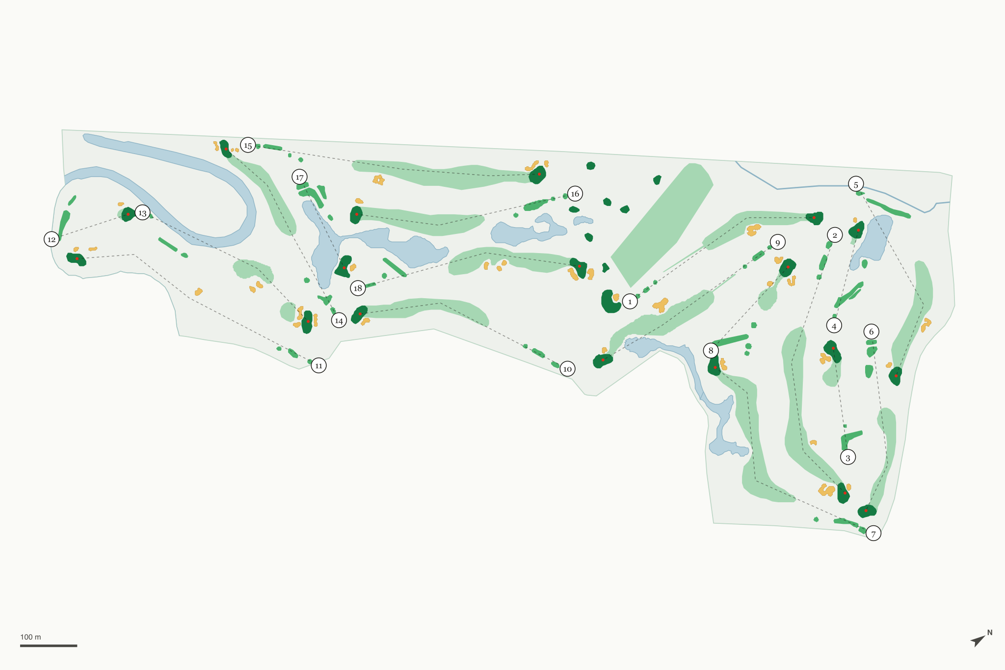 Map of Mint Valley Golf Course