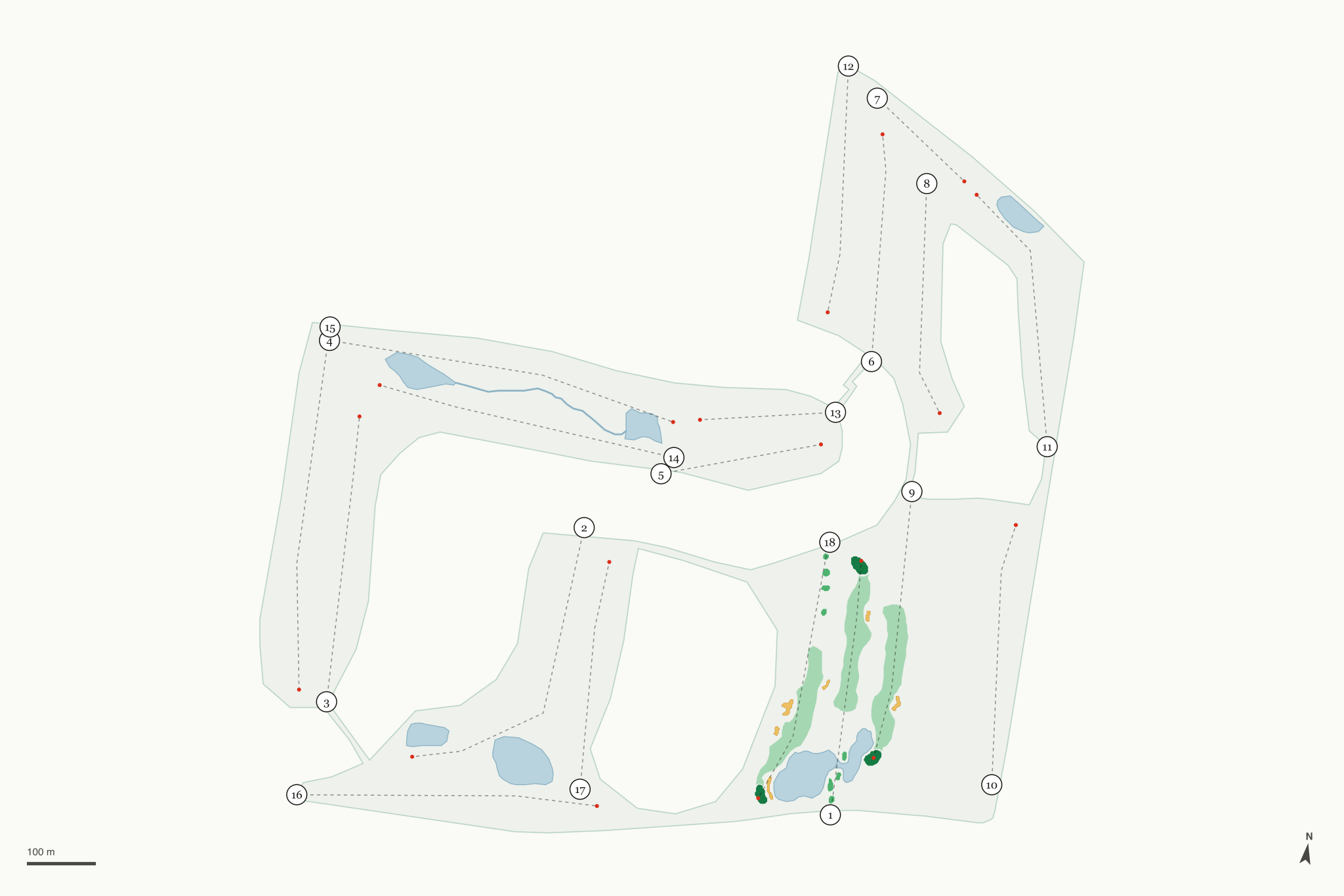 Map of The Players Club at Woodland Trails