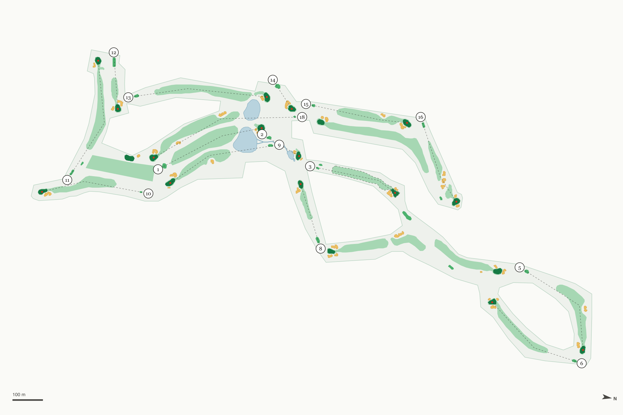 Map of Avondale Golf Club