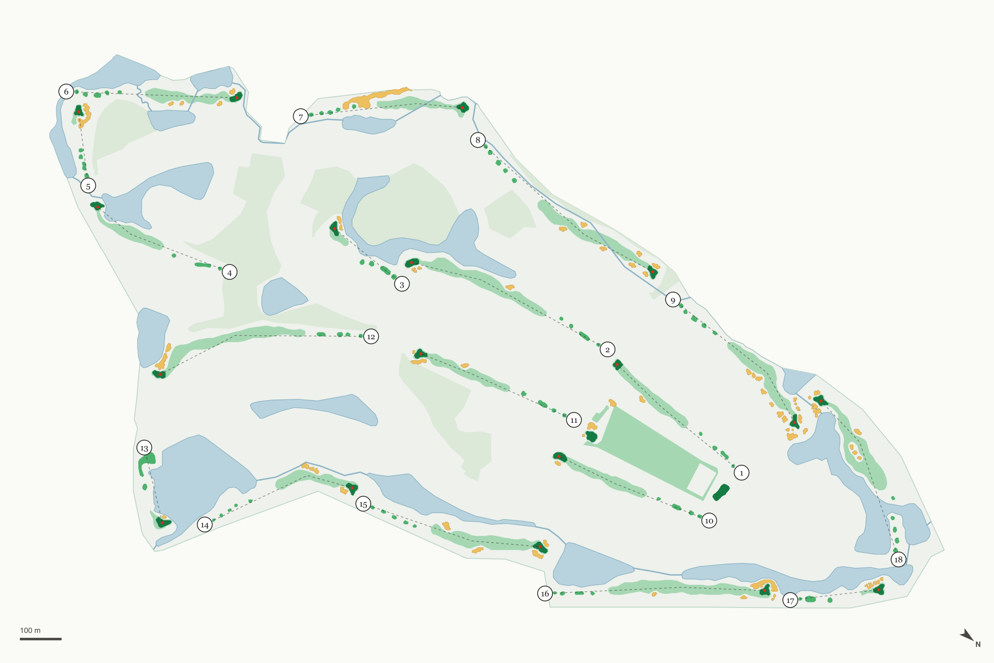 Map of St. Johns Golf & Country Club