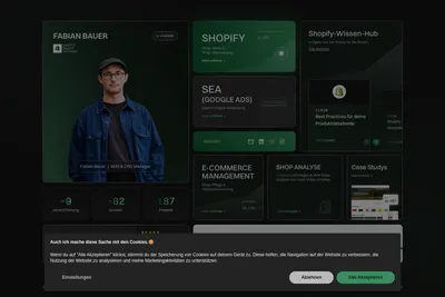 Screenshot of the Fabian Bauer | ECOM MATE GmbH homepage