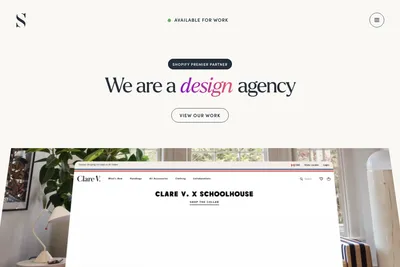 Screenshot of the Shopwell homepage