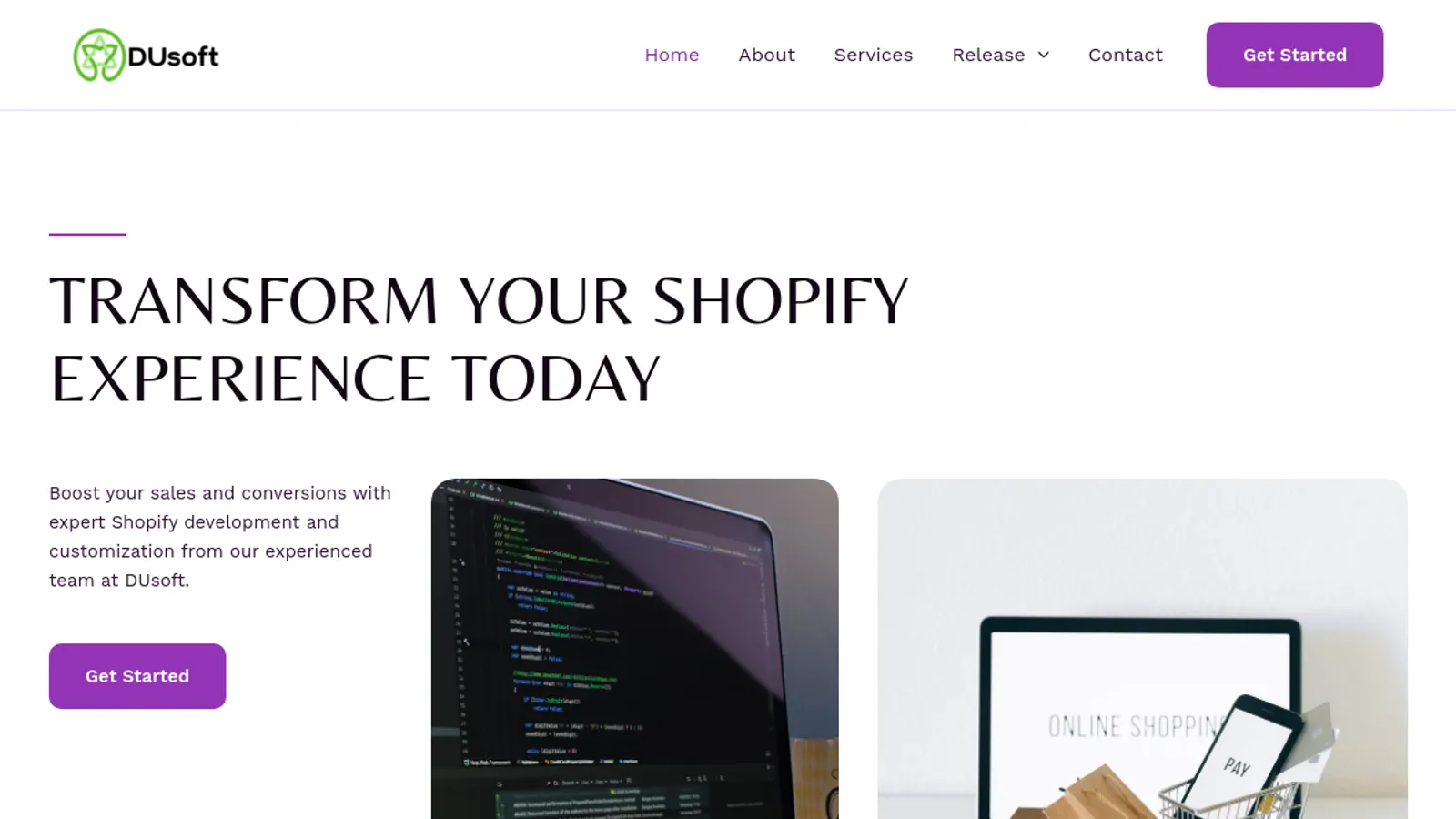 Screenshot of the Velocify homepage