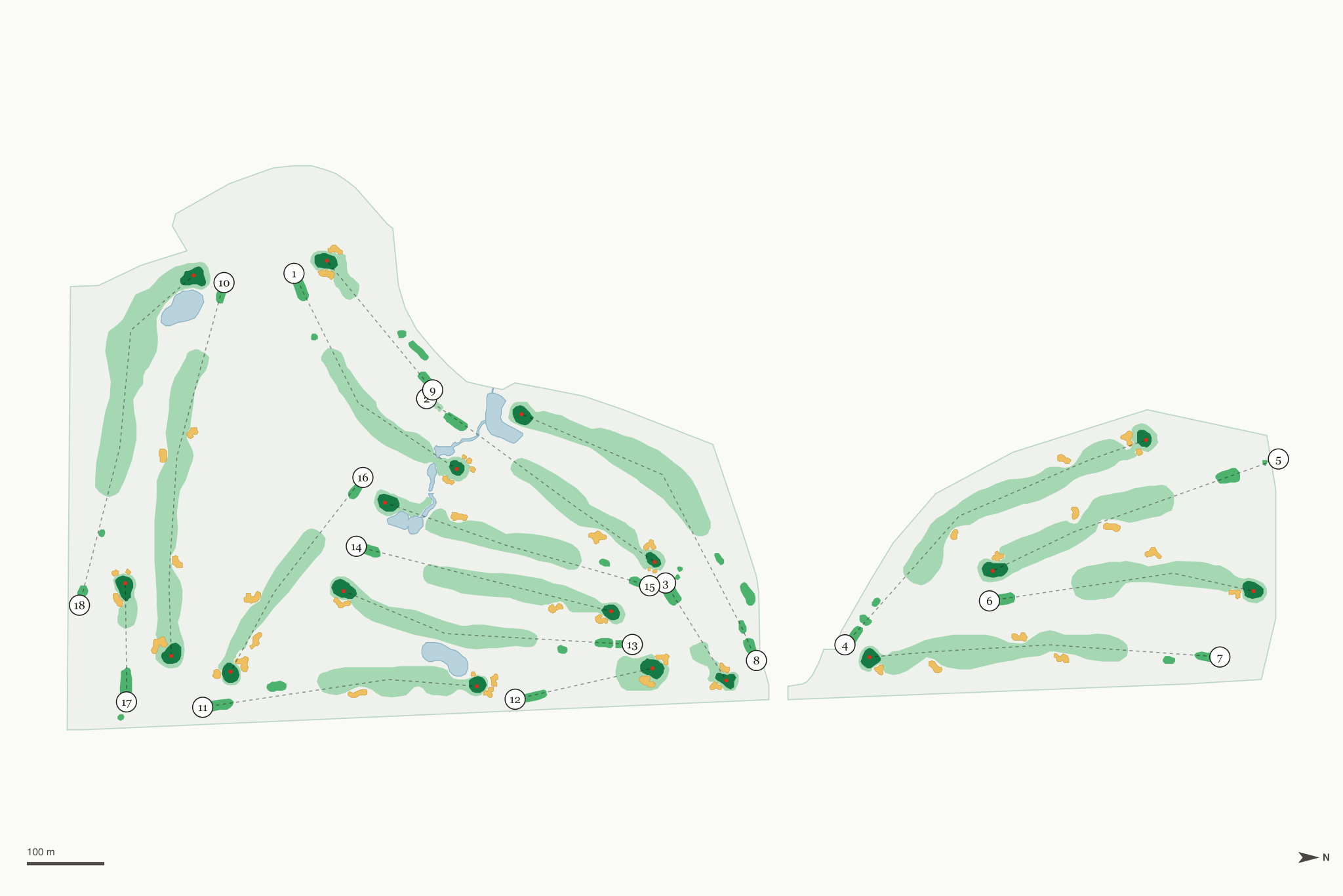 Map of El Dorado Park Golf Course