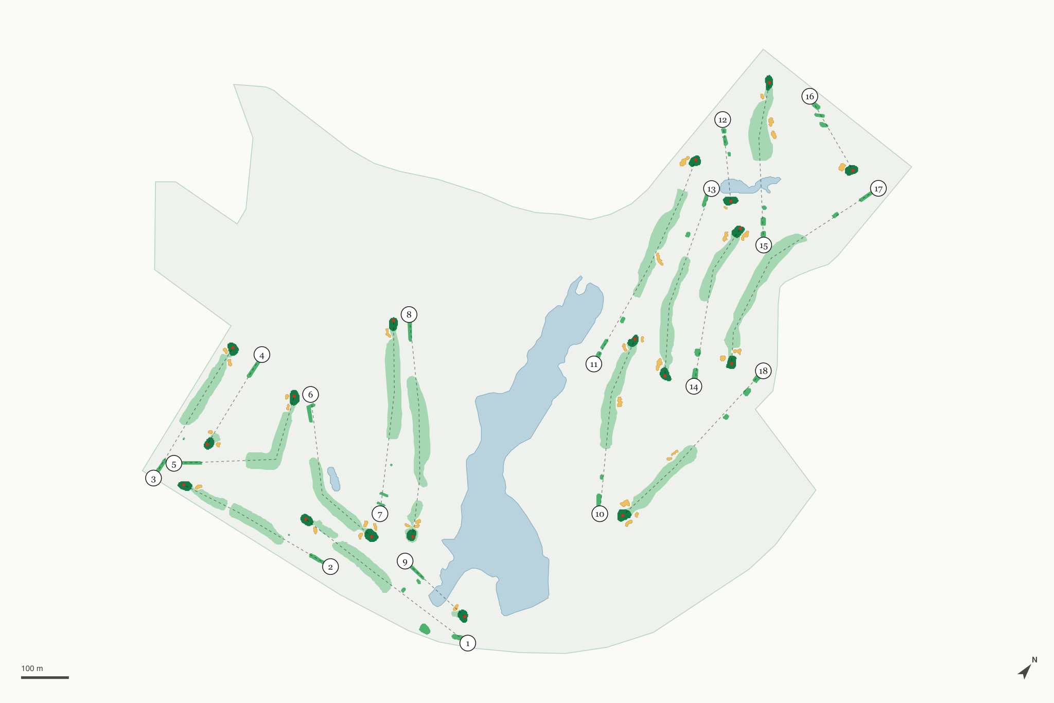 Map of Oak Valley Golf Course
