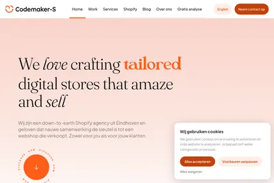 Screenshot of the Codemaker-S homepage