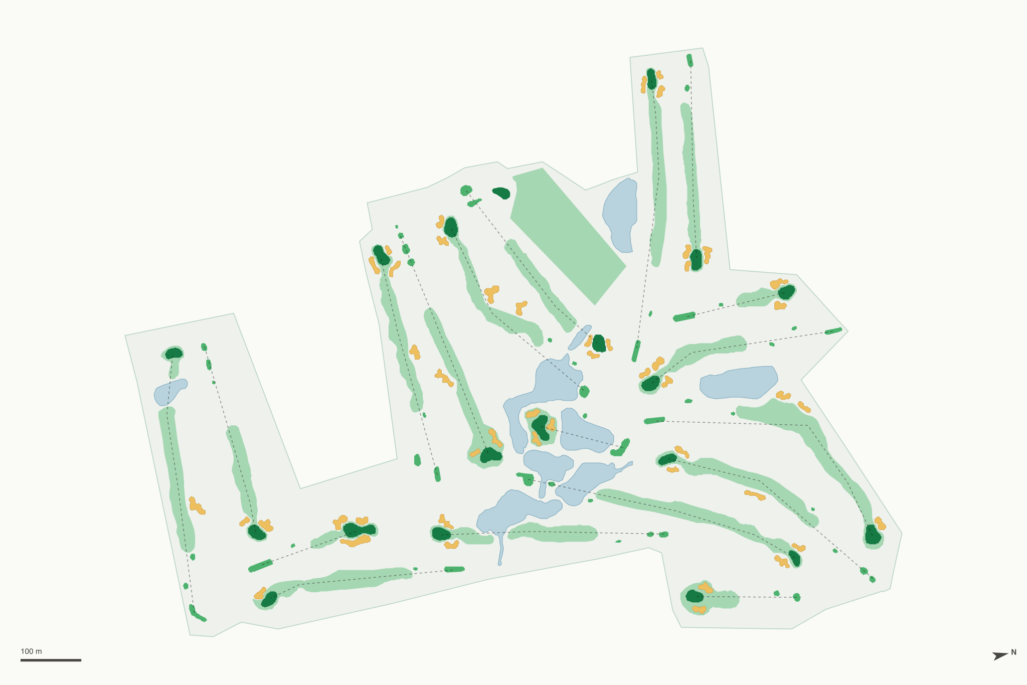 Map of Oak Meadow Country Club