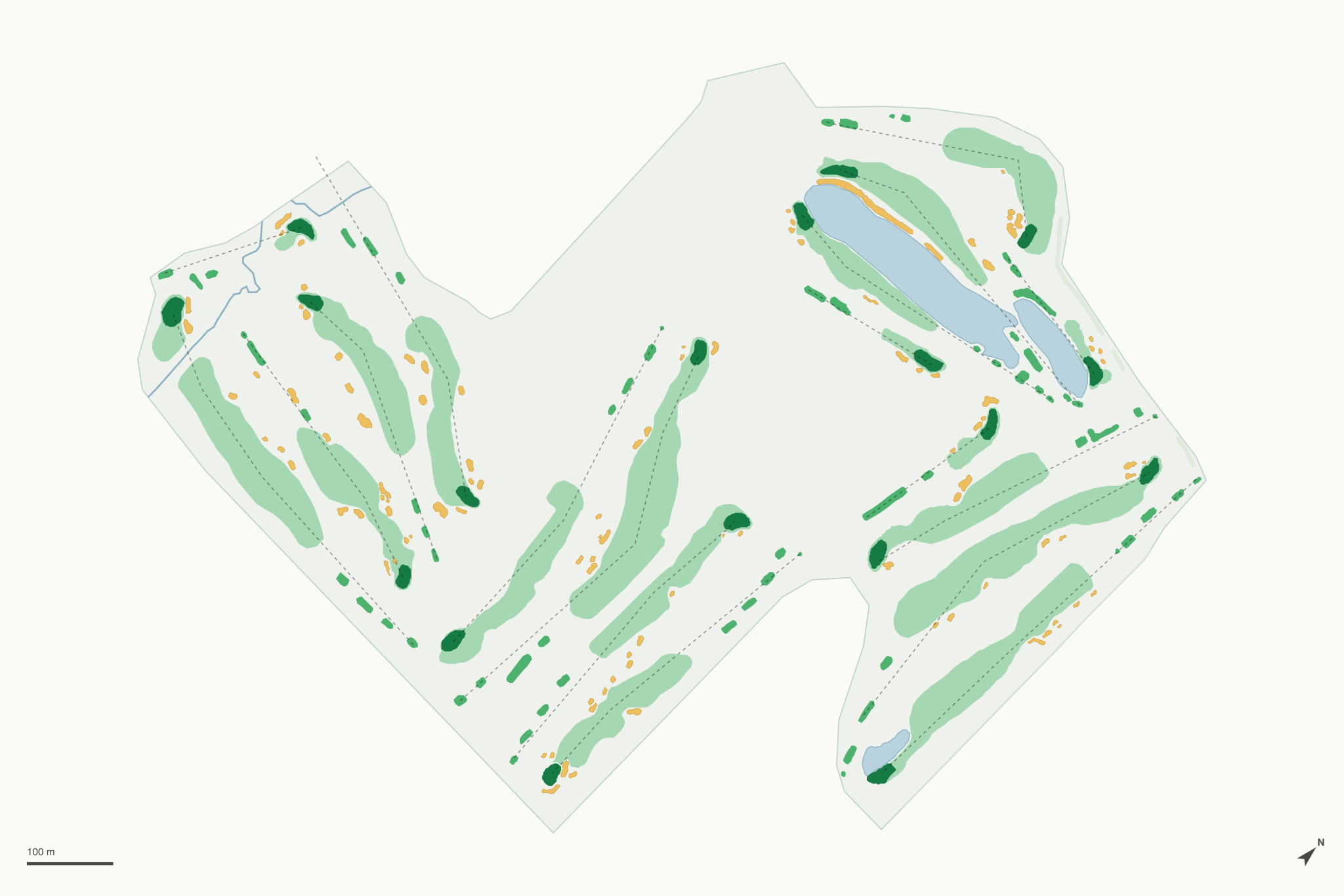 Map of Woodland Country Club