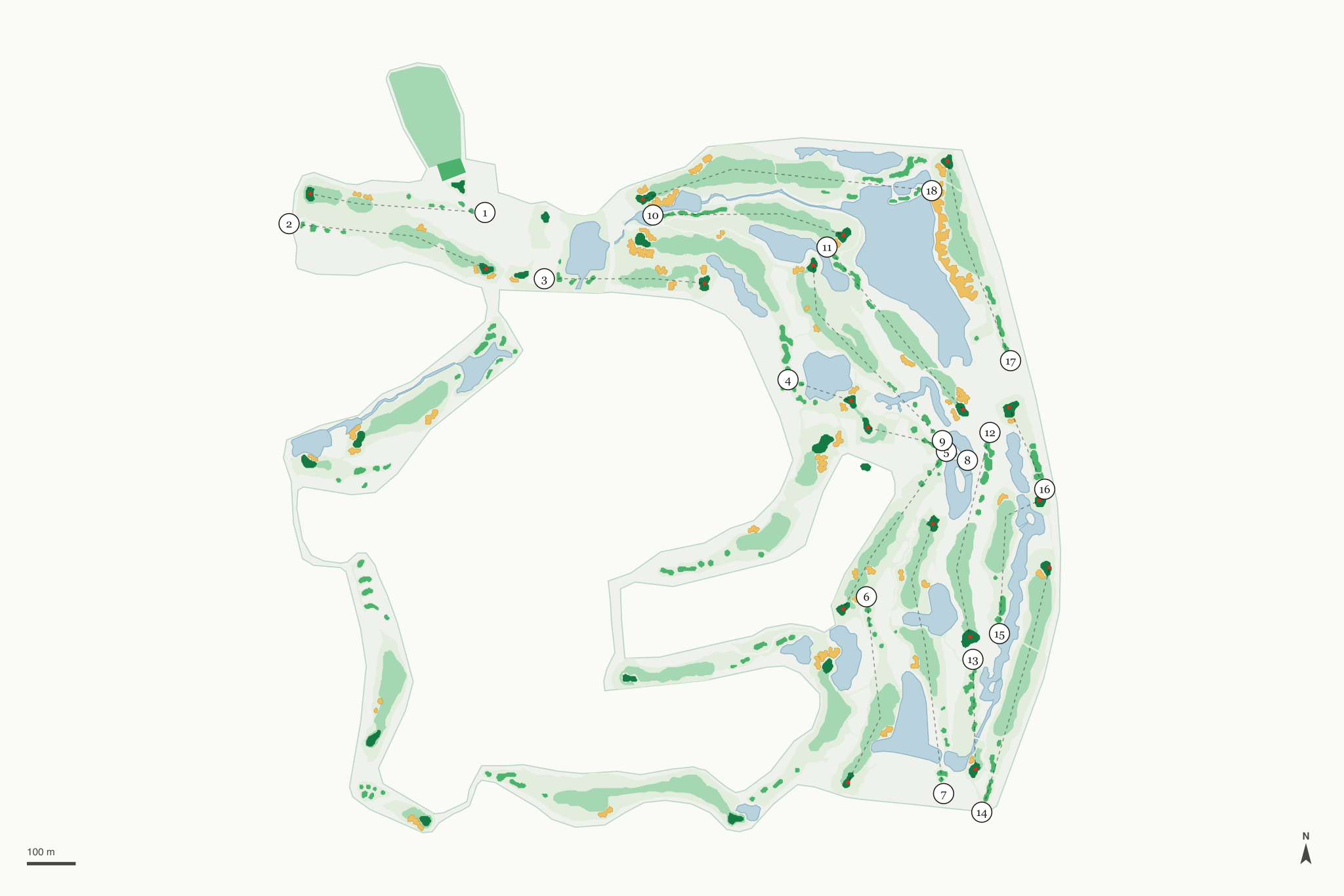 Map of Osage National Golf Course