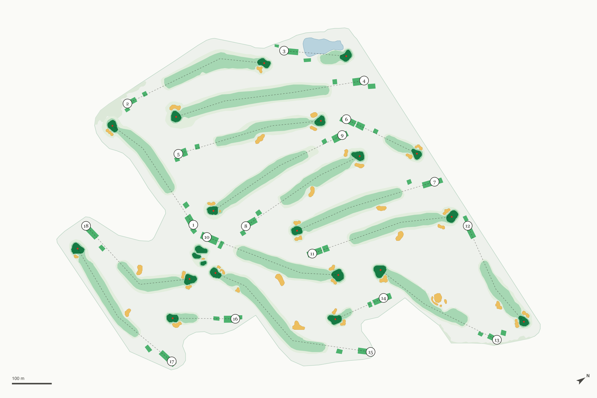 Map of Mee-Kwon Park Golf Course