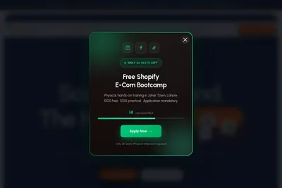 Screenshot of the Creator Biz homepage