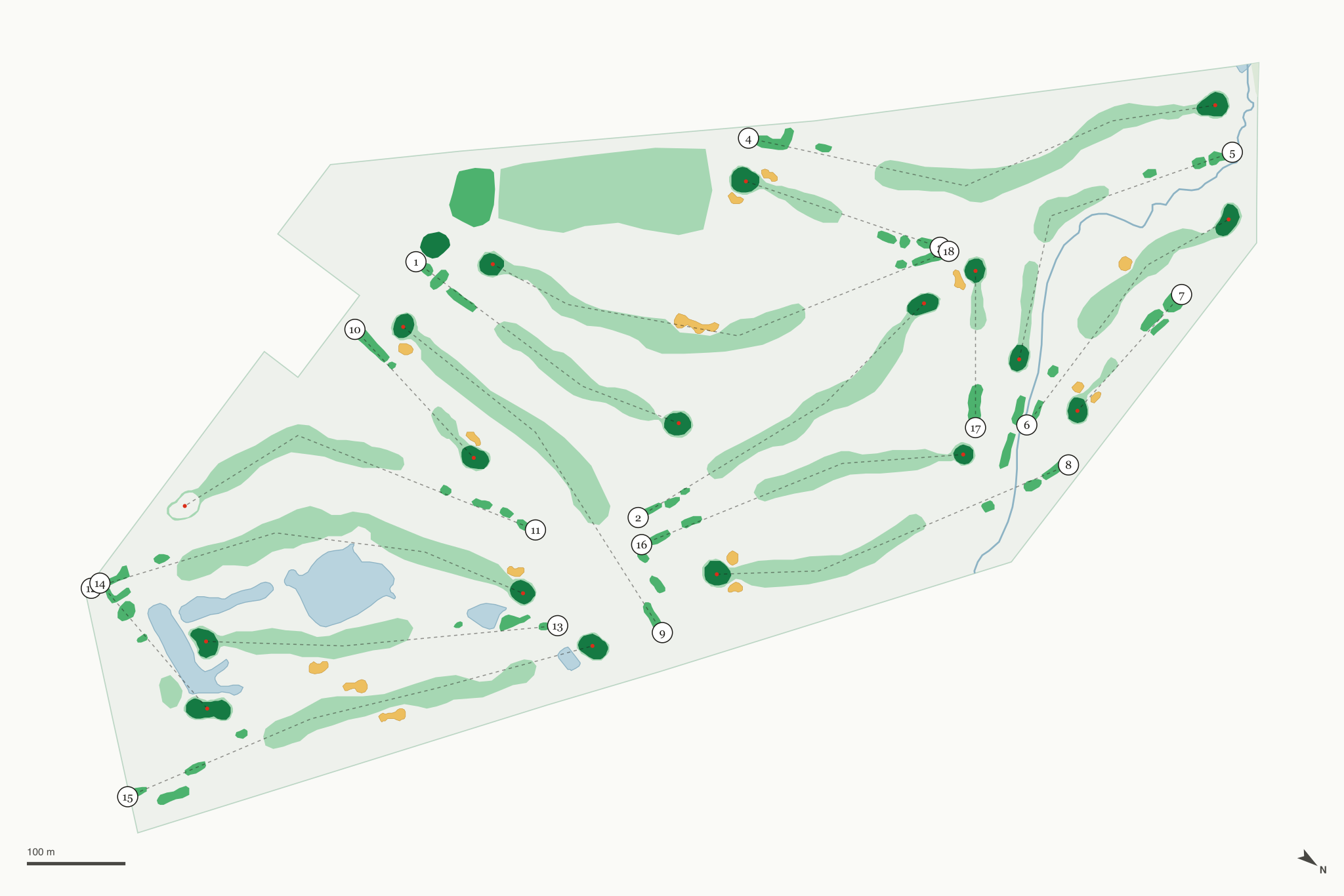 Map of Monticello Country Club