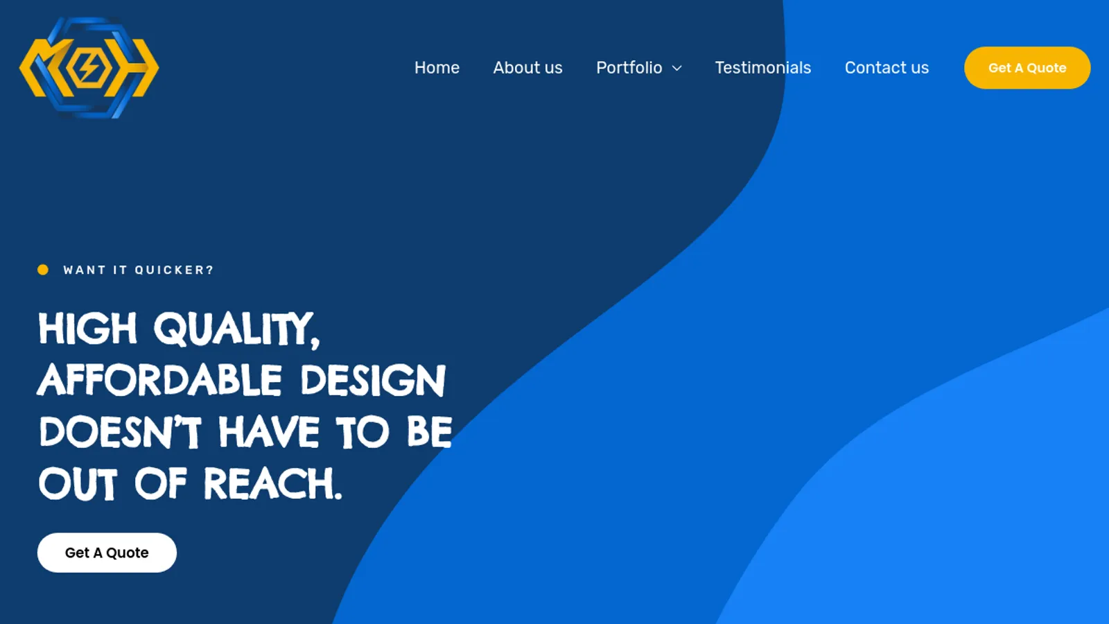 Screenshot of the Mesh Honey Ltd homepage
