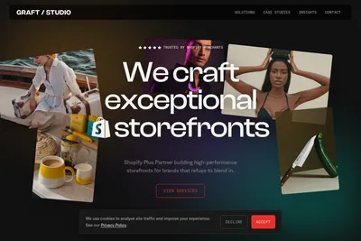 Screenshot of the Graftstudio Ltd homepage
