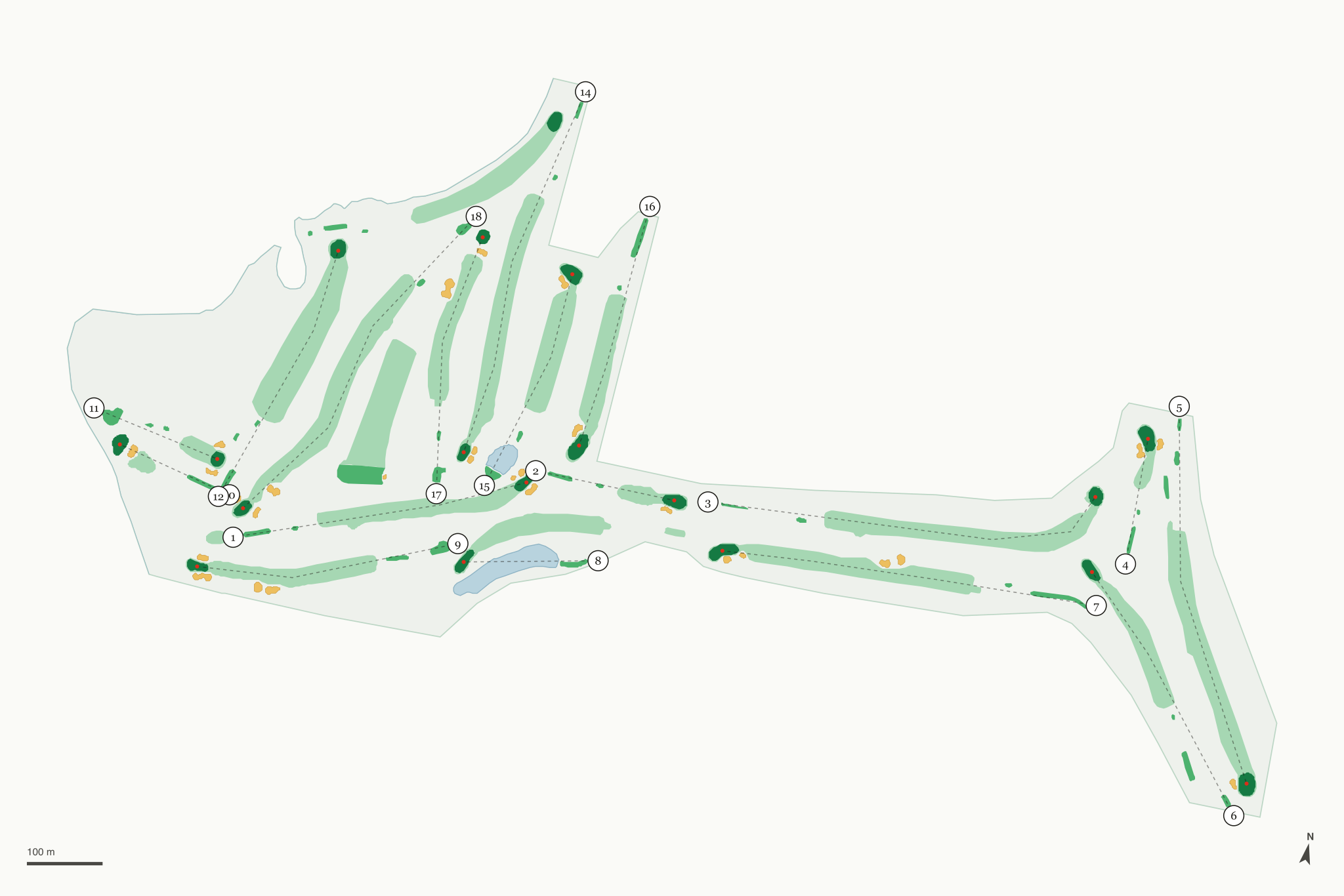 Map of The Coldwater Golf Course
