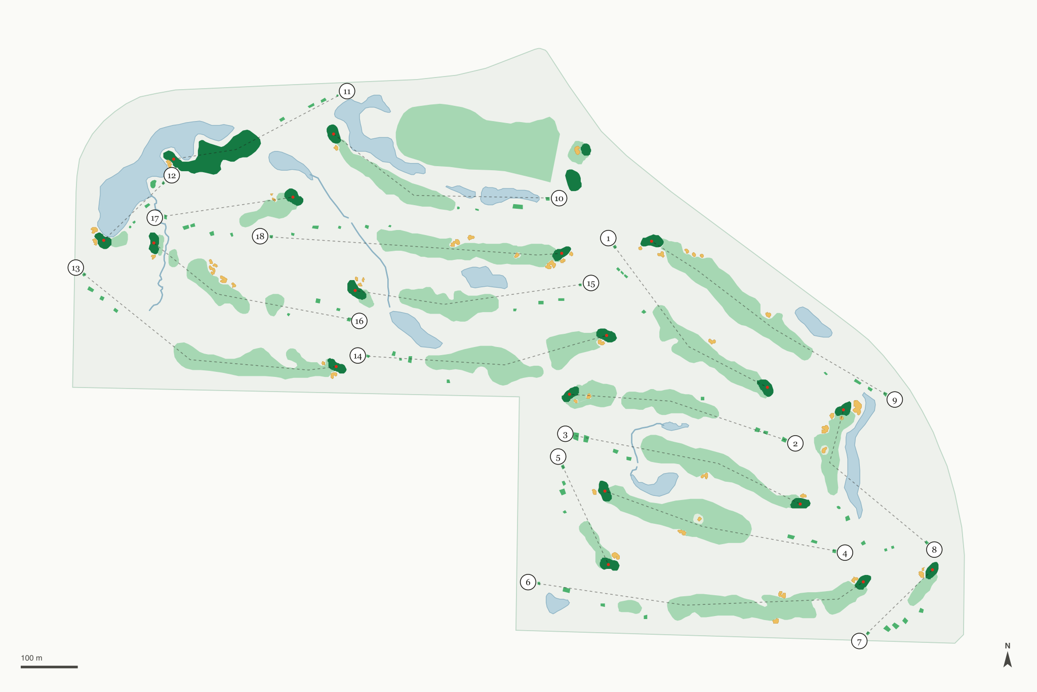 Map of Haymaker Golf Course