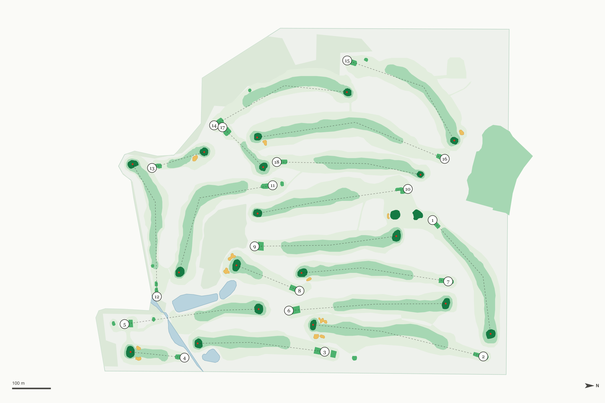 Map of Gardner Golf Course