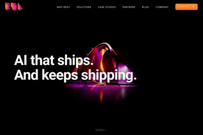 Screenshot of the RDA homepage