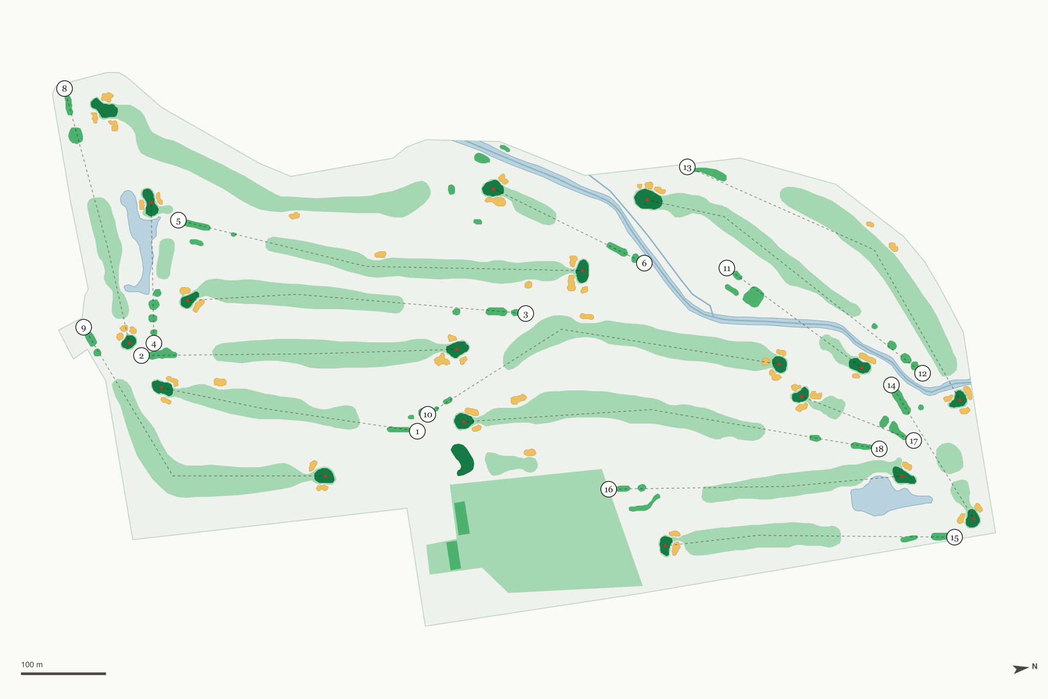 Map of Merced Golf & Country Club