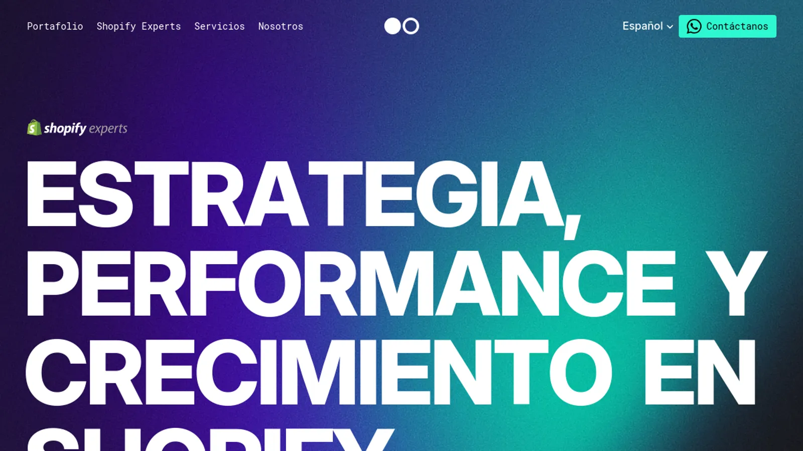 Screenshot of the doos homepage