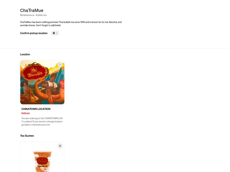 ChaTraMue - The Original Thai Tea