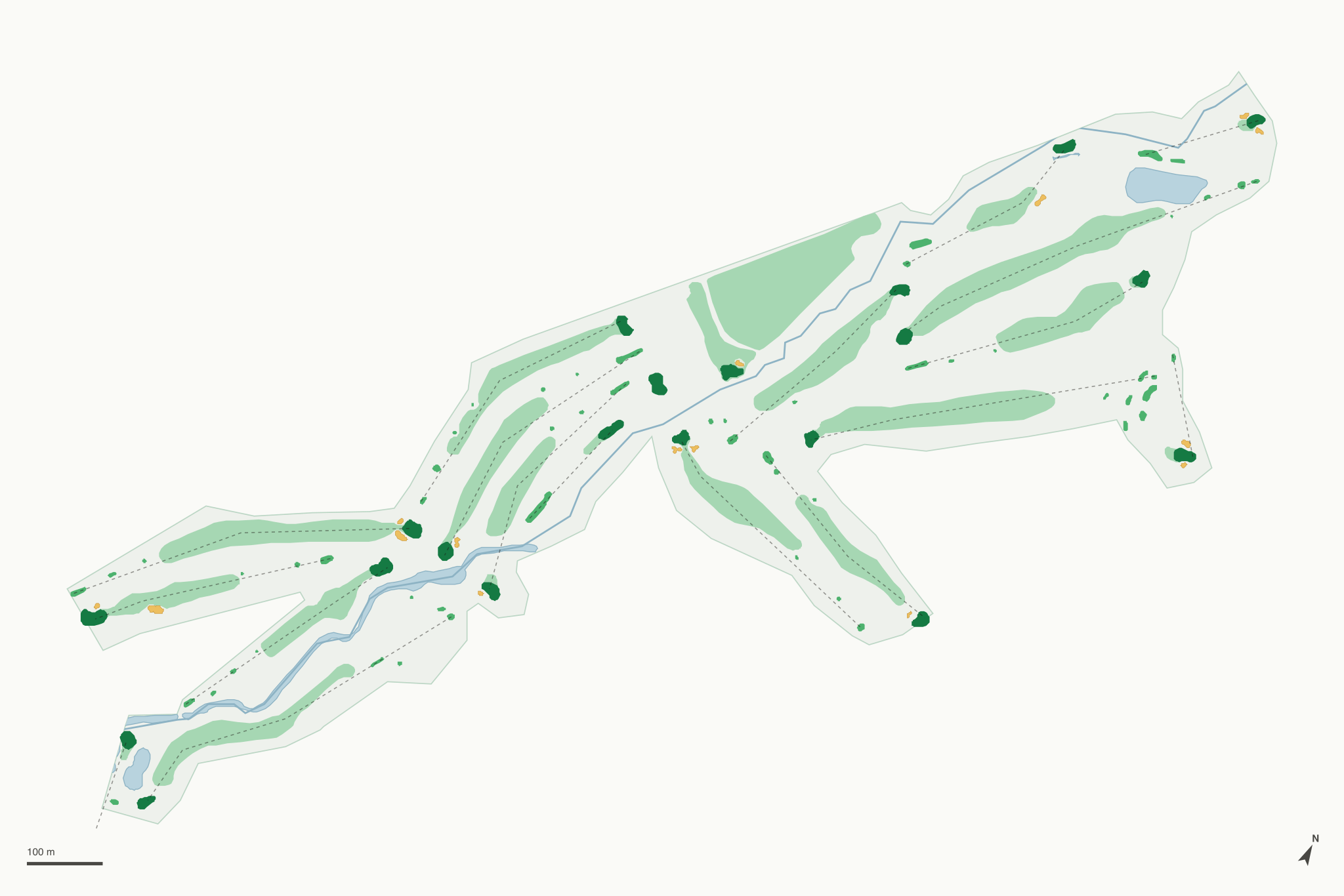 Map of Shadow Valley Golf Course