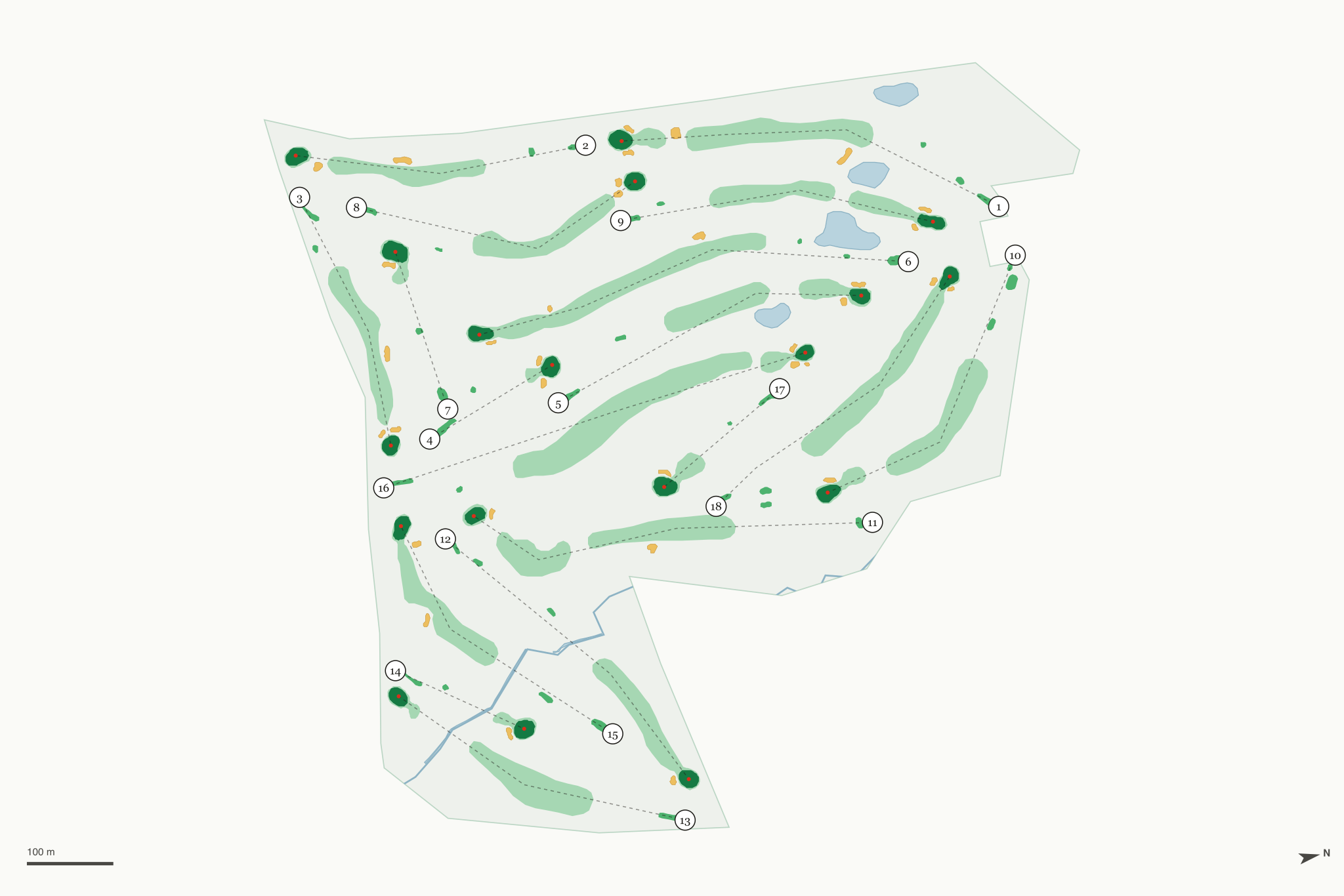 Map of Willow Creek Golf Club