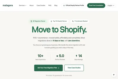 Screenshot of the Matagora | Expertise for retailers by seasoned retailers homepage
