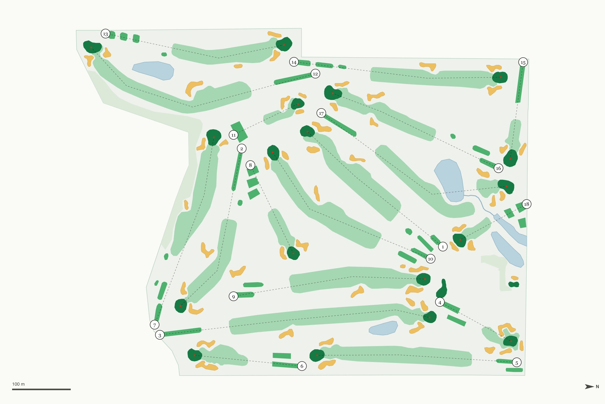 Map of Dwan Golf Course