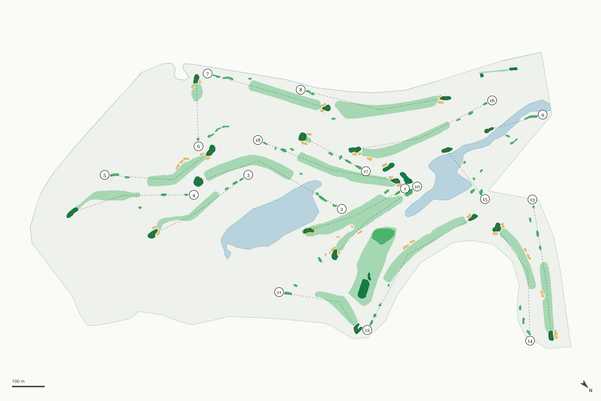 Map of Blue Lakes-Jerome Golf Club