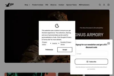 Screenshot of the Linus Paul homepage