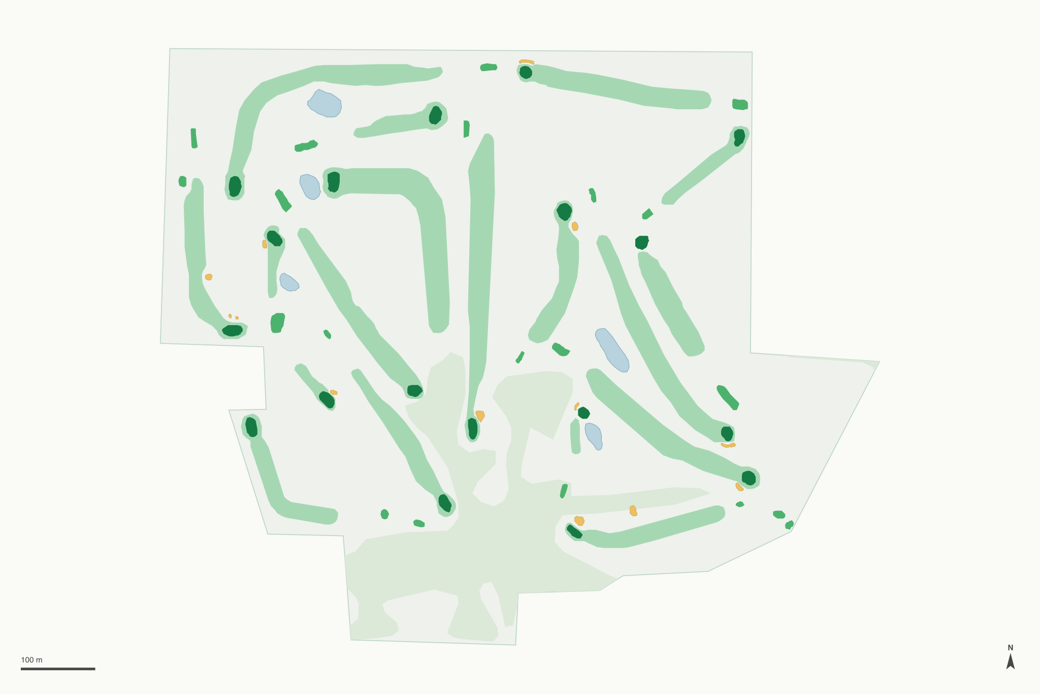 Map of Butternut Hills Golf Course