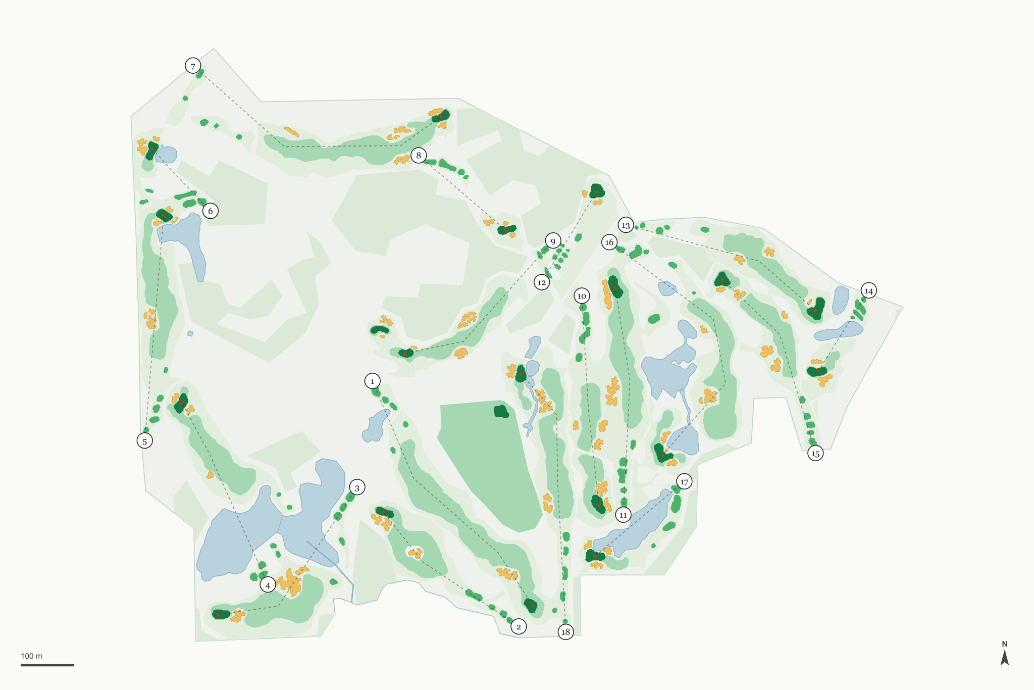 Map of Coyote Preserve Golf Club