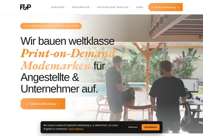 Screenshot of the Flemke & Pätkau homepage
