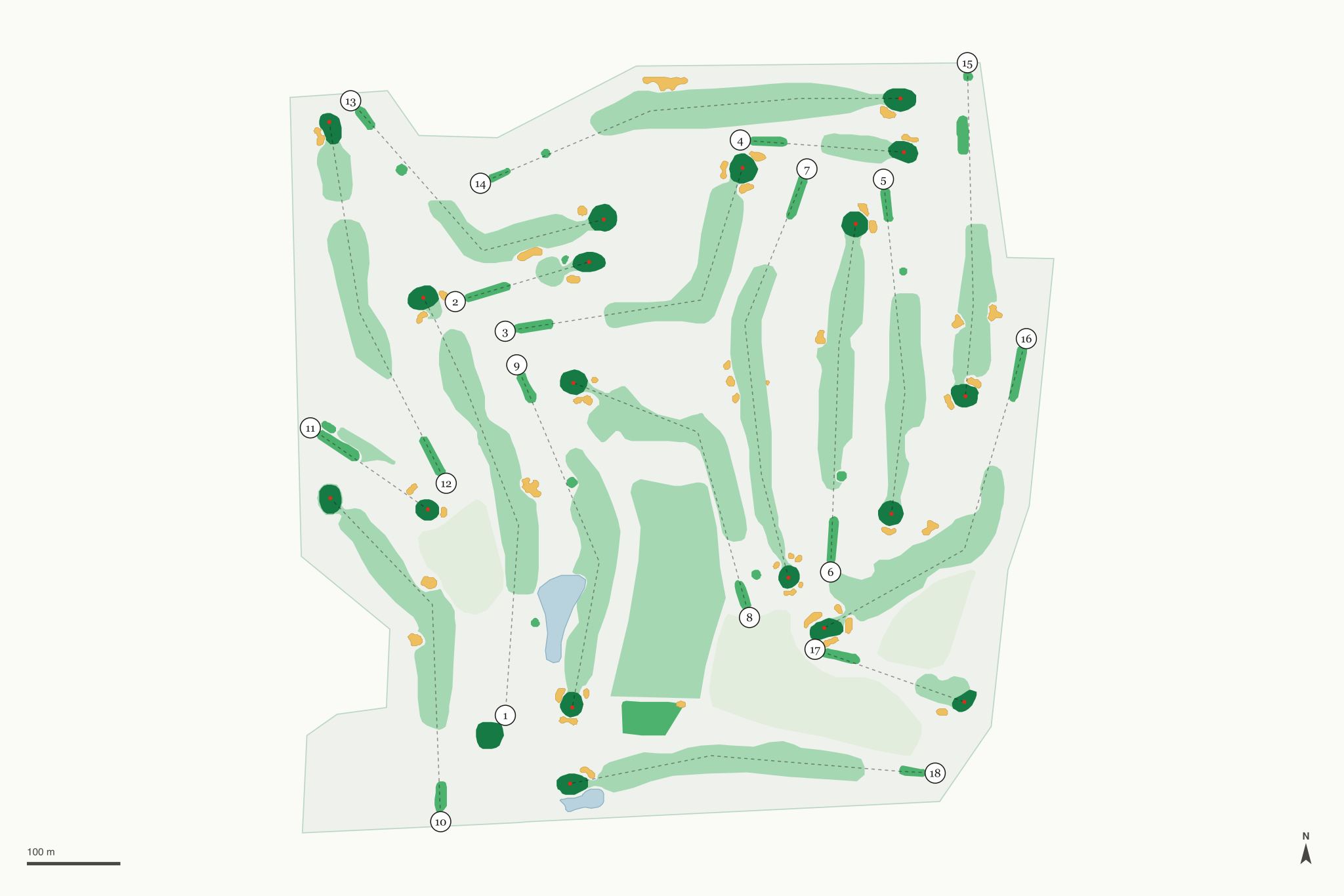 Map of Verona Hills Golf Club