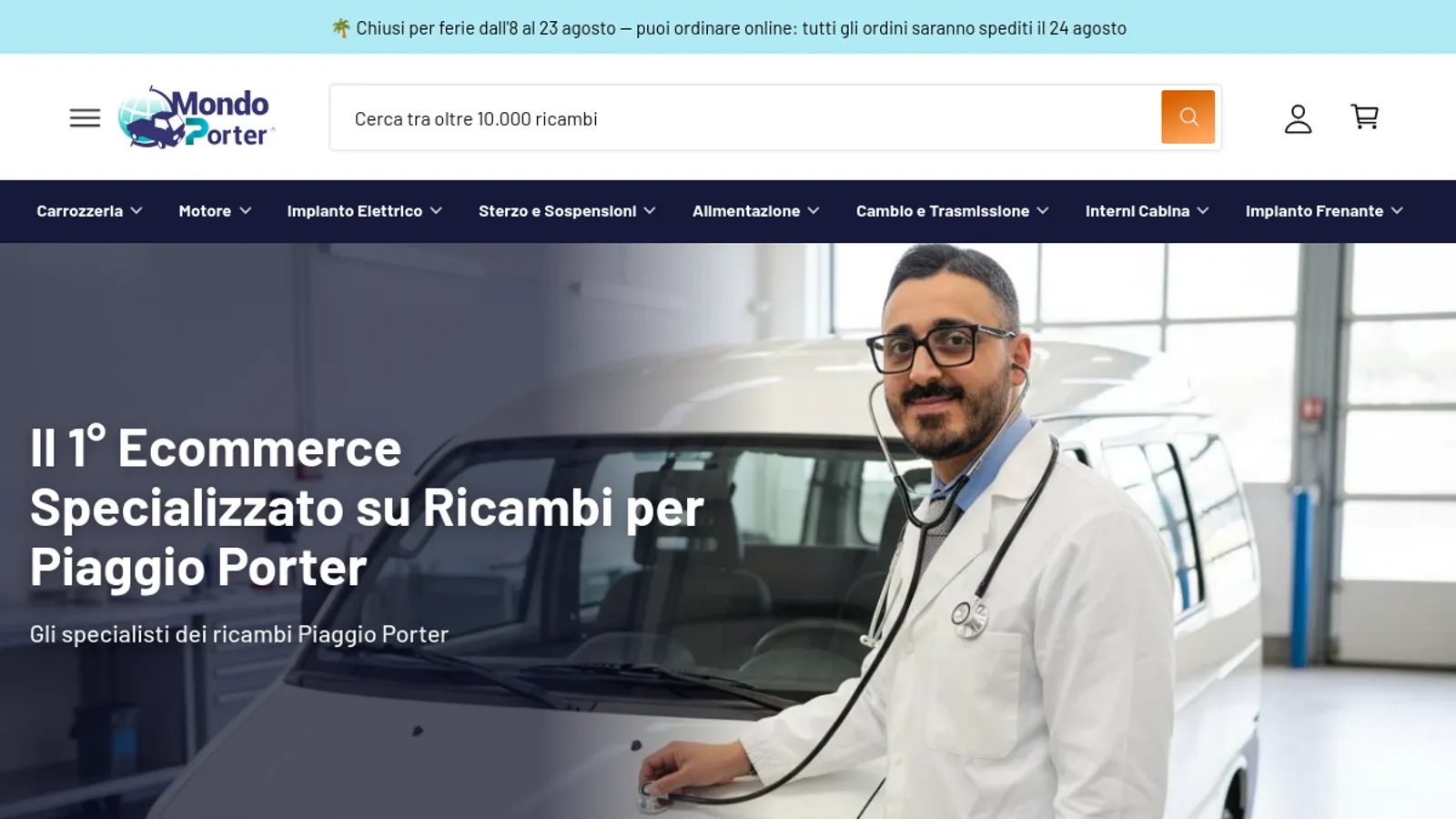 Screenshot of the Christian Sorbello homepage