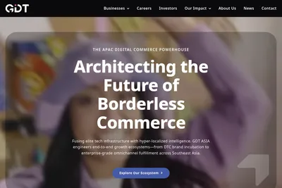 Screenshot of the GDT GROUP Ltd. homepage