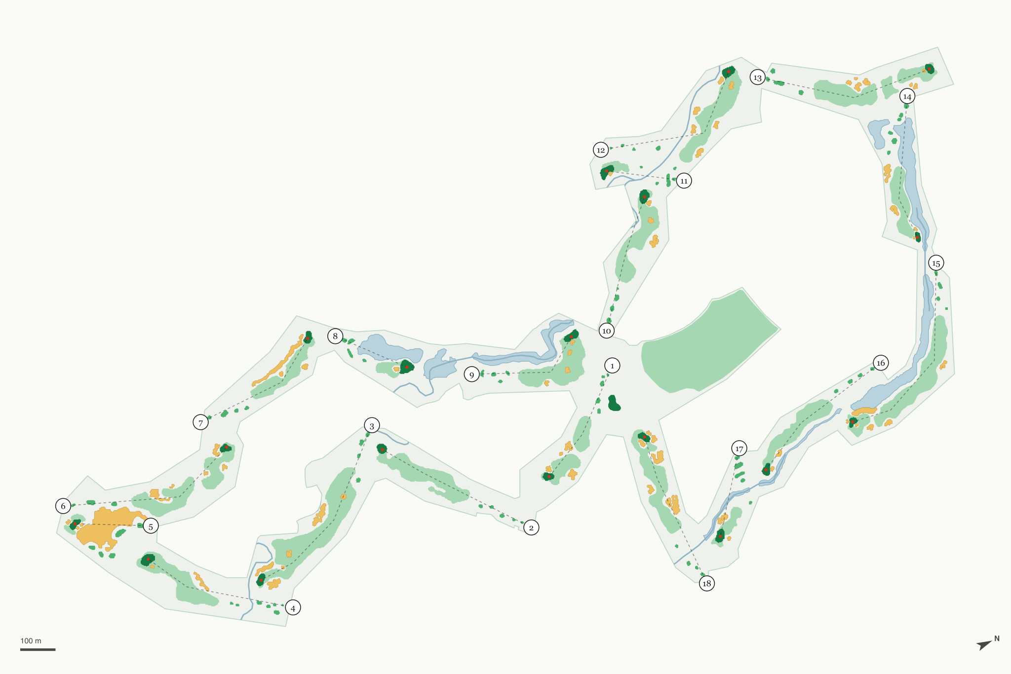 Map of Murphy Creek Golf Course
