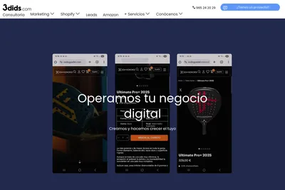 Screenshot of the 3dids homepage