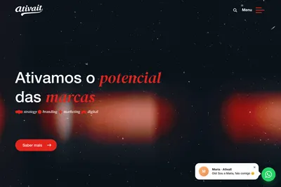 Screenshot of the Ativait Agency homepage