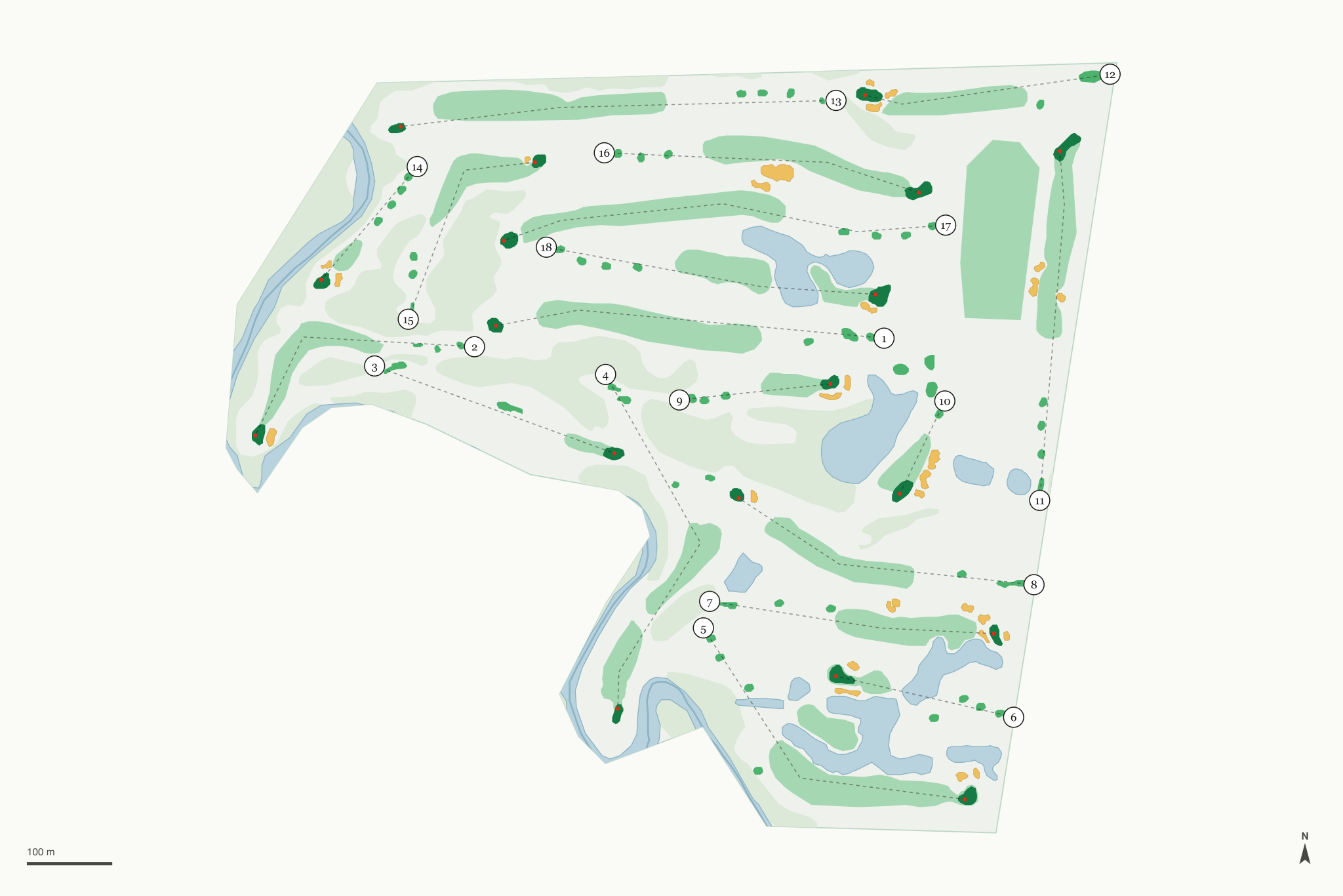 Map of Big Beaver Creek Golf Club