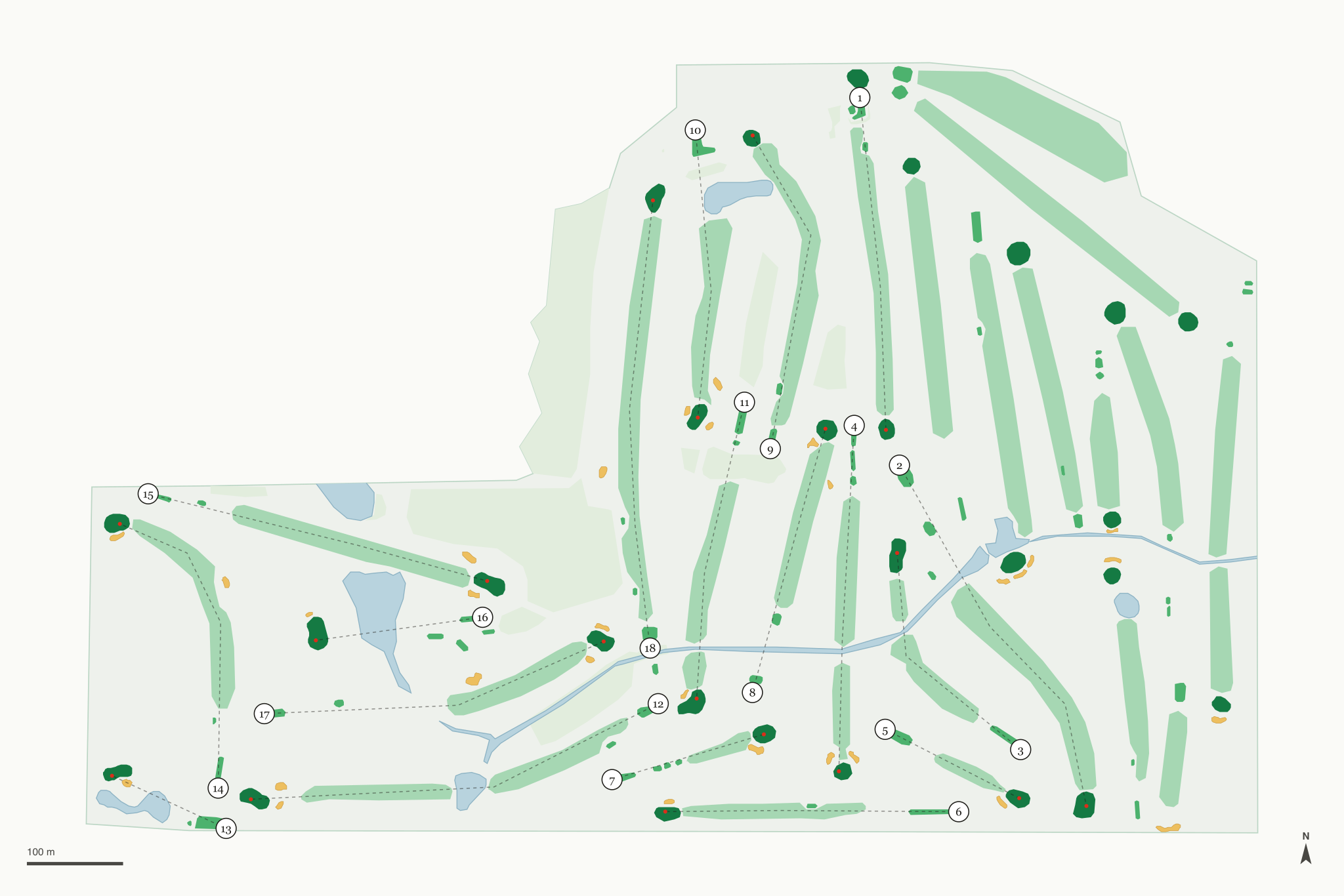 Map of Briarwood Golf Club