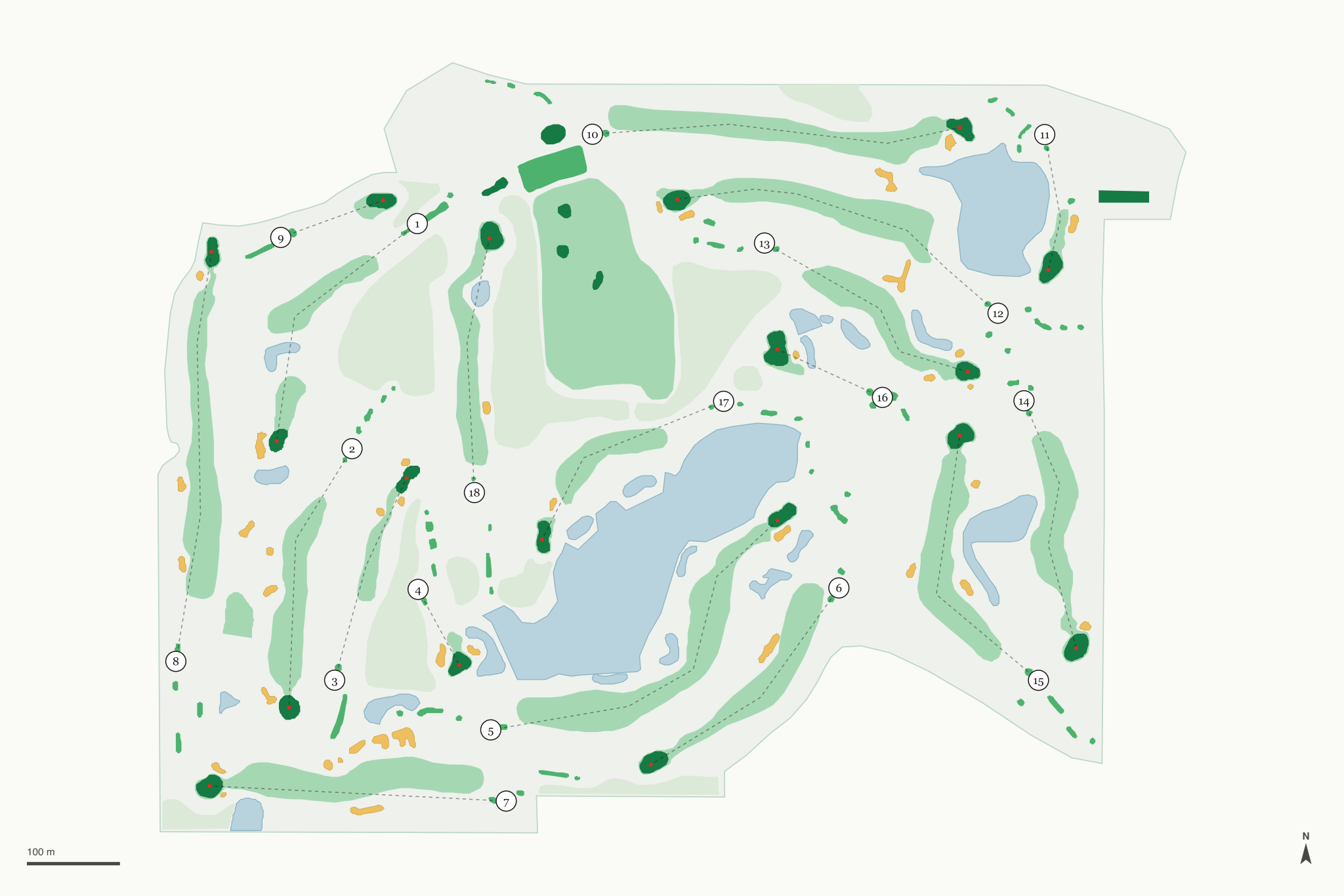 Map of Blackberry Ridge Golf Club