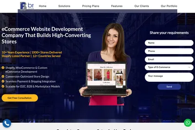 Screenshot of the Brand Fabricator homepage